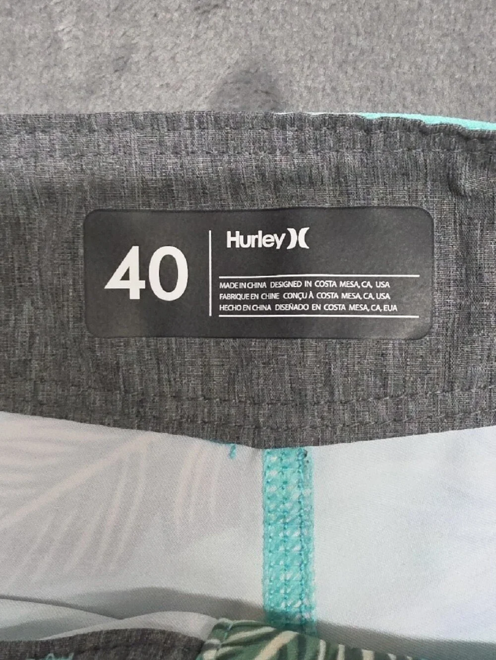 Hurley light teal